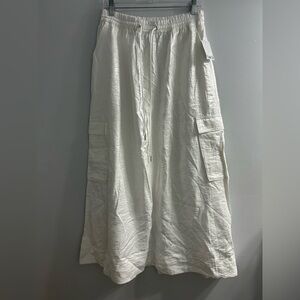 NWT bar iii metallic midi skirt